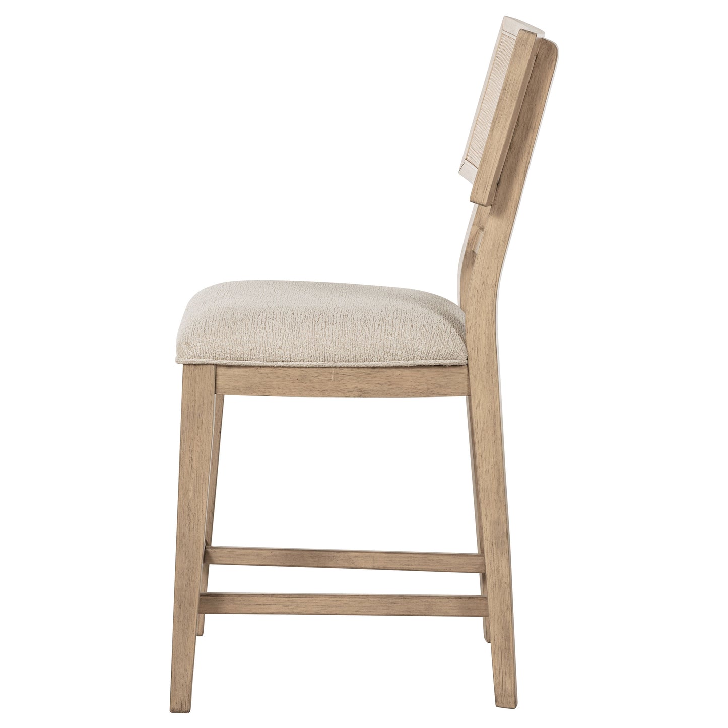 Silla auxiliar de ratán Kailani de roble beige (juego de 2)
