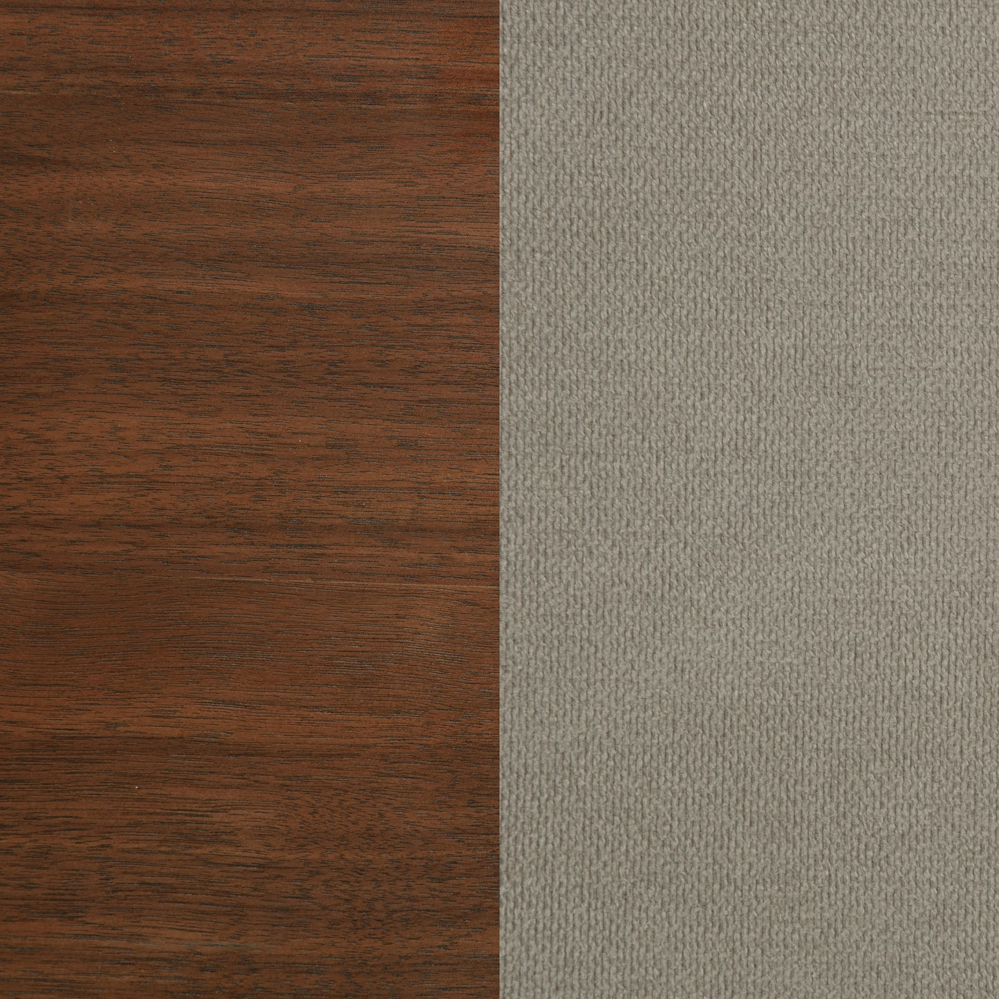 Cama California King tapizada de 57 pulgadas Maderia en nogal