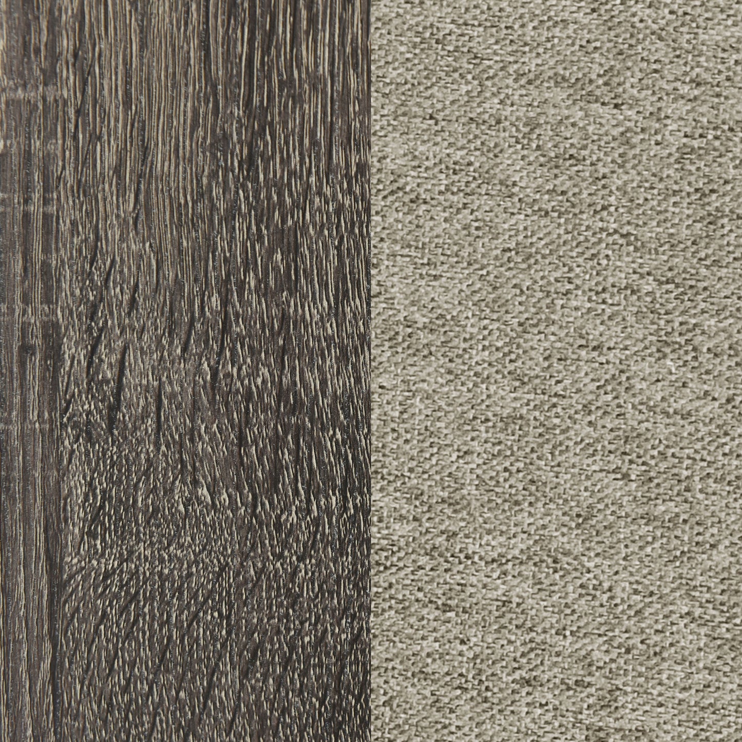 Cama Queen tapizada Wright de 52 pulgadas en roble marrón