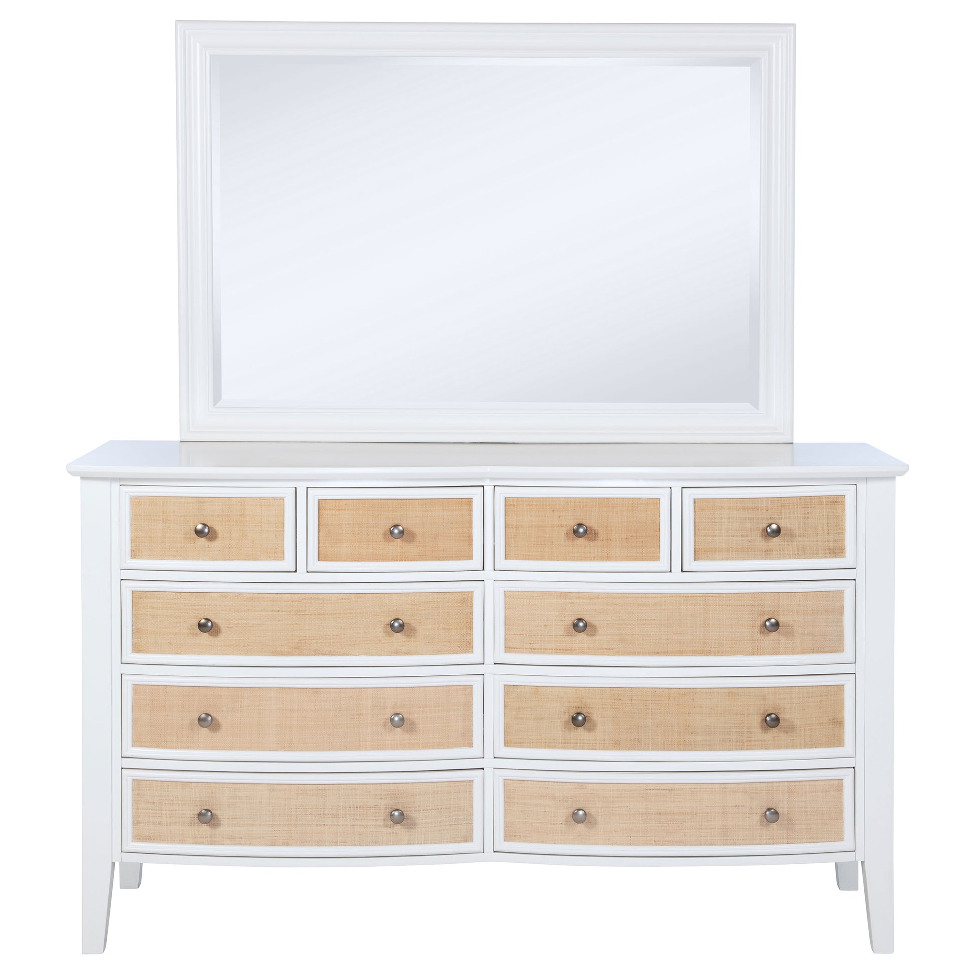 white 10 drawer dresser Bexhill 10-drawer Dresser and Mirror White – Just Like Home Express