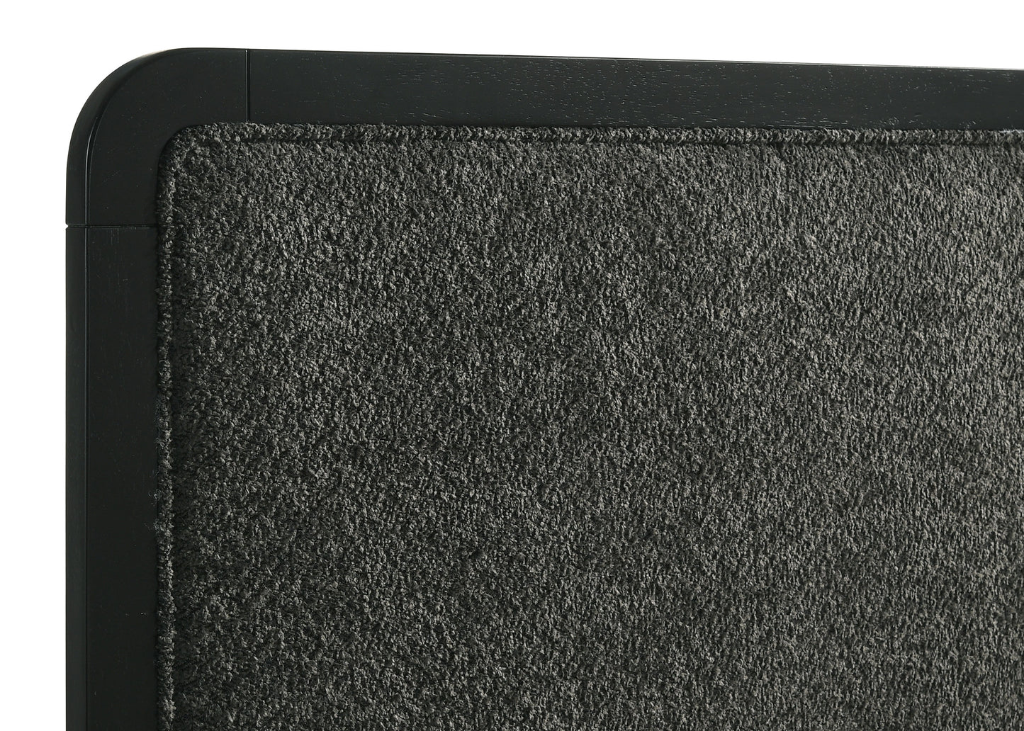 Cama Queen tapizada Cavelle de 51 pulgadas, color negro