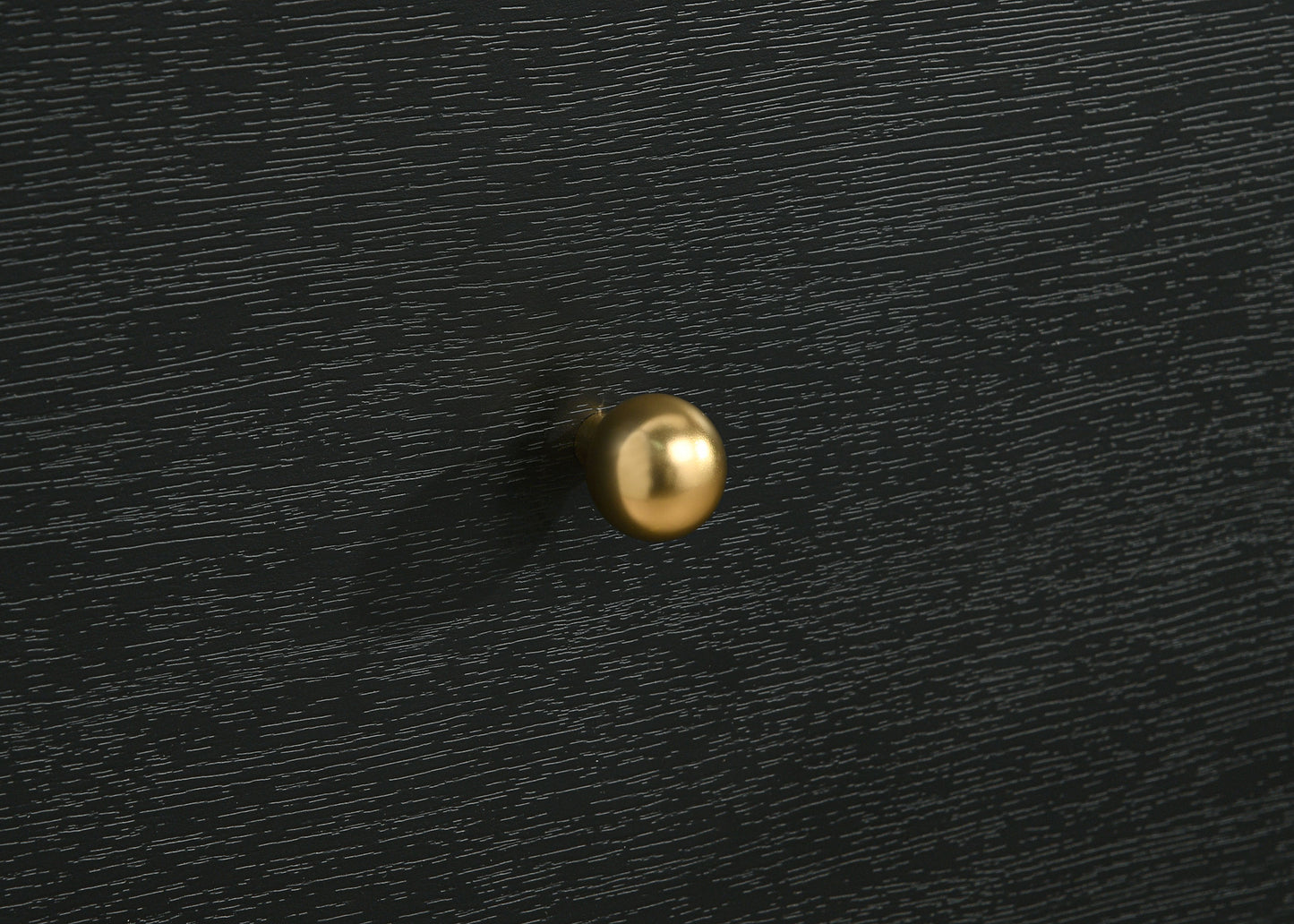 Cómoda Cavelle de 5 cajones negra