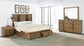 Juego de dormitorio Terrace California King de 4 piezas, color marrón ceniza