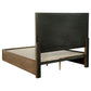 Juego de dormitorio Terrace California King de 5 piezas, color marrón ceniza