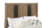 Juego de dormitorio Terrace California King de 5 piezas, color marrón ceniza