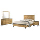 Juego de dormitorio Kaywood Eastern King de 4 piezas, pino natural