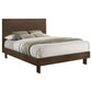 Cama Glenwood Eastern King de 48 pulgadas con plataforma y paneles en marrón cálido