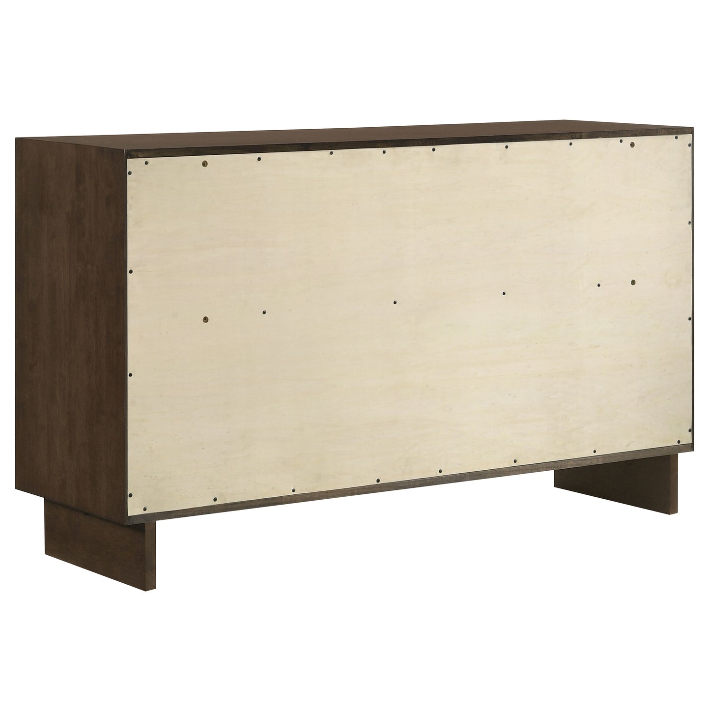 Cómoda Glenwood de 6 cajones en marrón cálido