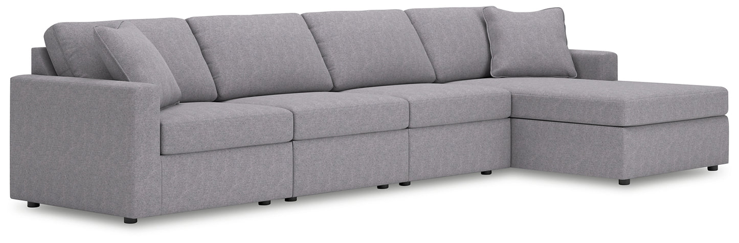 Seccional Modmax de 4 piezas con chaise longue