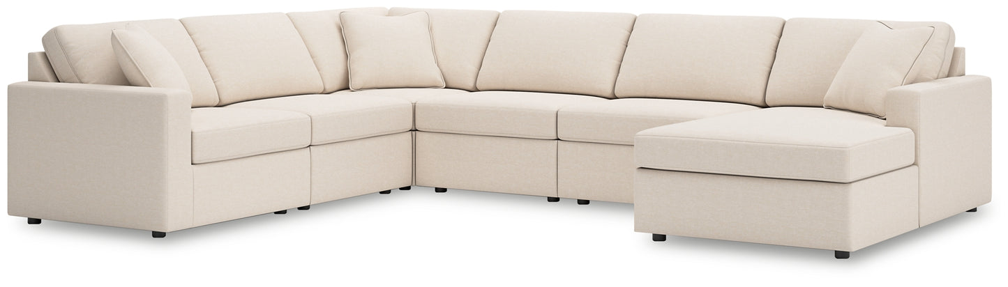 Seccional Modmax de 6 piezas con chaise longue