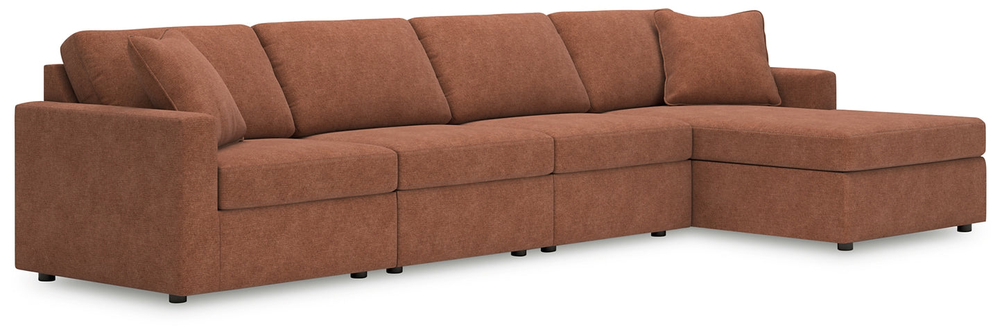 Seccional Modmax de 4 piezas con chaise longue