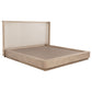 Cama Kailani California King de 49 pulgadas con respaldo alto y roble beige