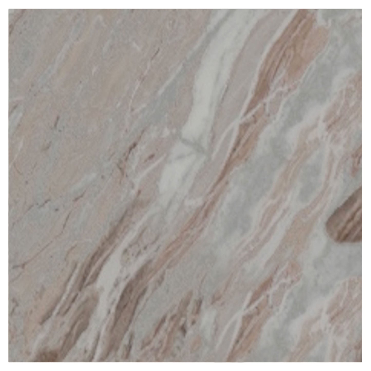 Mesa auxiliar con acento de mármol genuino Bowdoin en gris