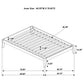 Cama de plataforma universal Hounslow Twin Capuchino