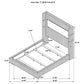 Cama Tisdall tapizada Eastern King Flame Visualizer negra
