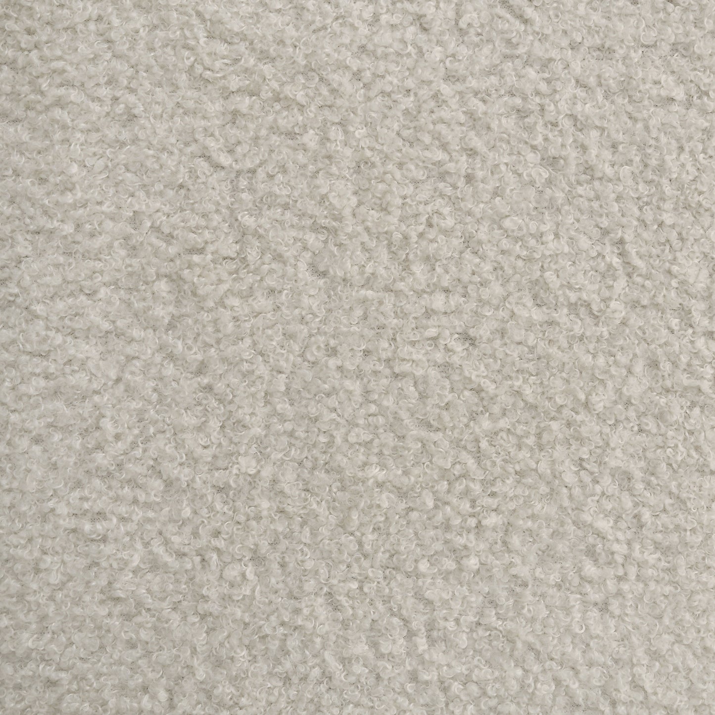 Cama Queen redonda tapizada Sonya con almacenaje, color marfil