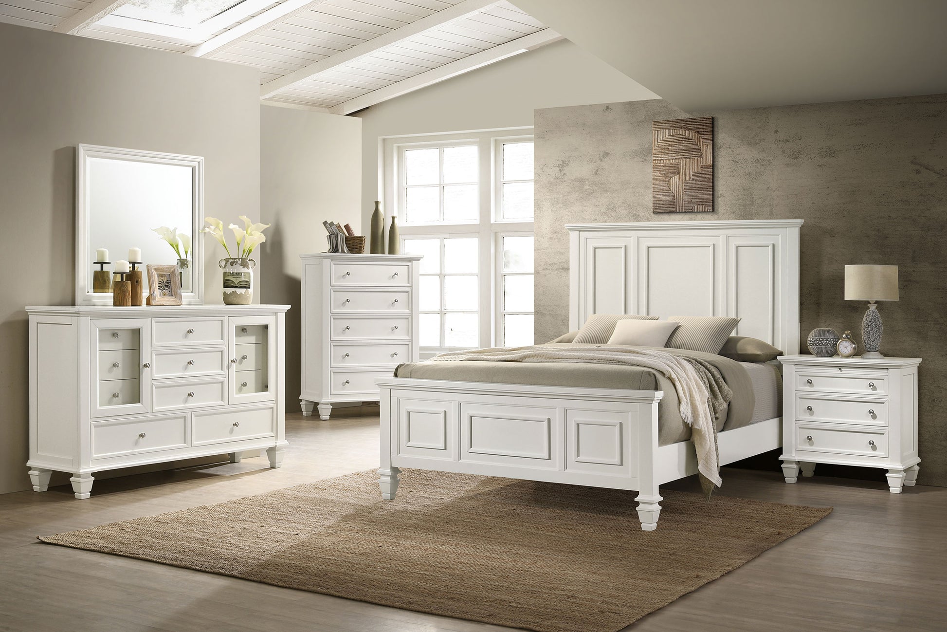 Sandy Beach 11-drawer Dresser - White Sandy Beach 11-drawer Dresser - White