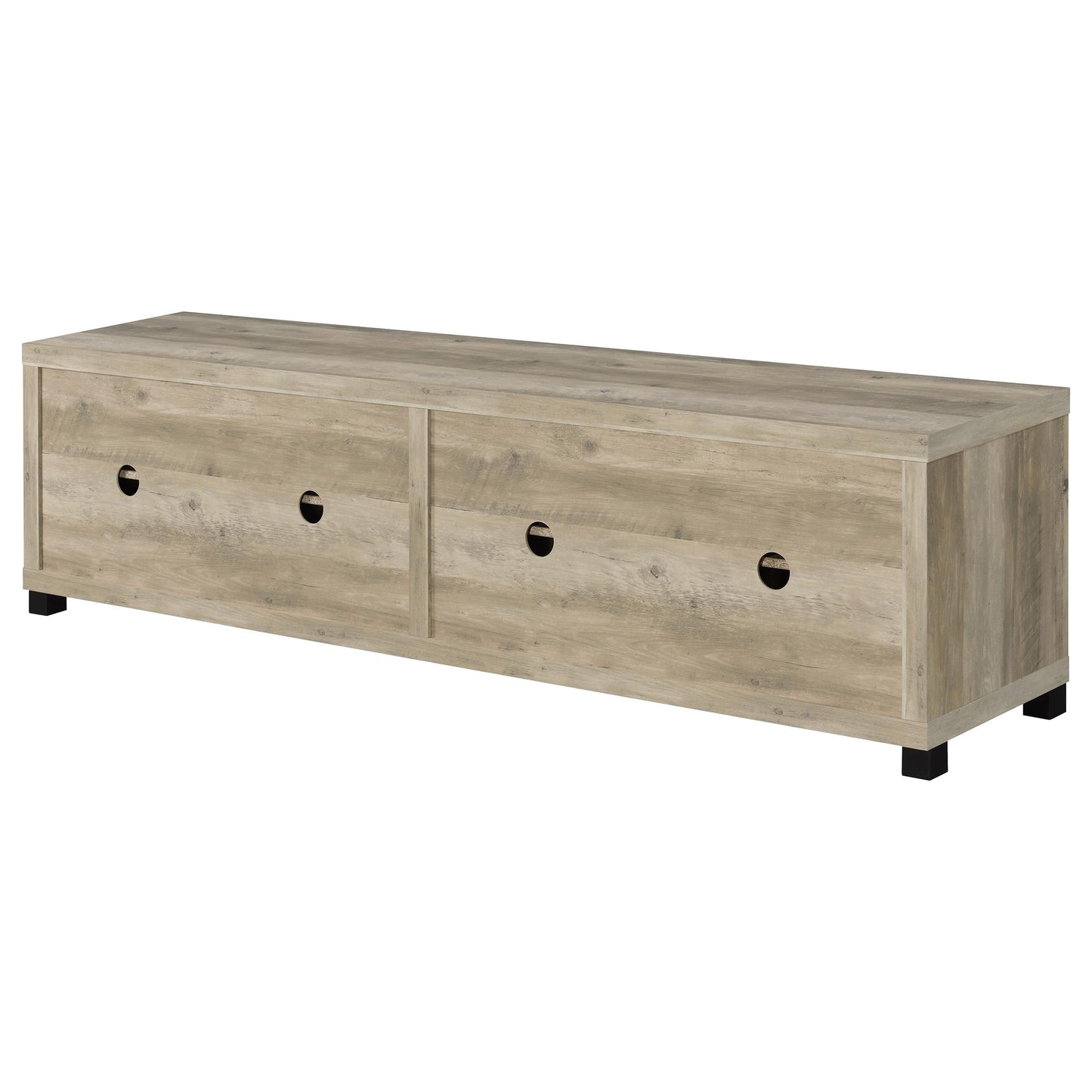 Centro de entretenimiento para TV Sachin de 3 piezas de 79 pulgadas en pino antiguo