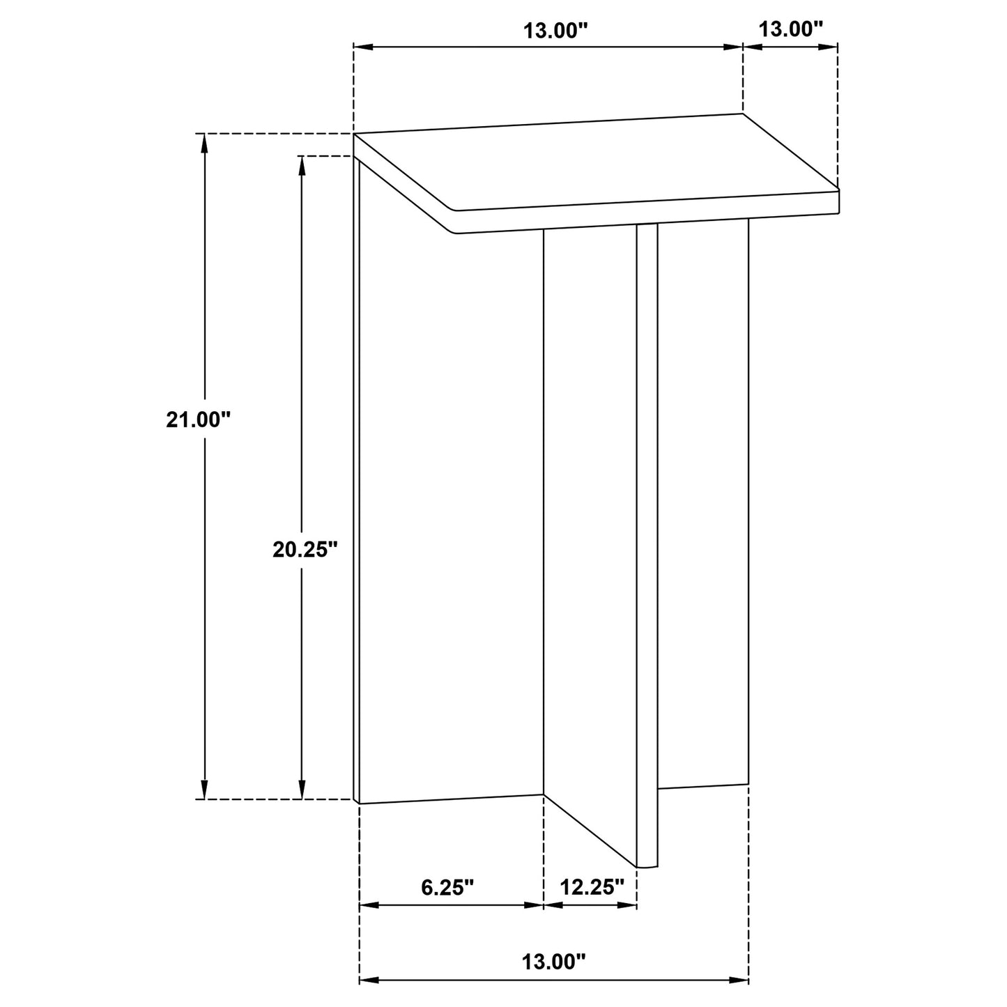 Mesa auxiliar con acento de mármol genuino Bowdoin en gris