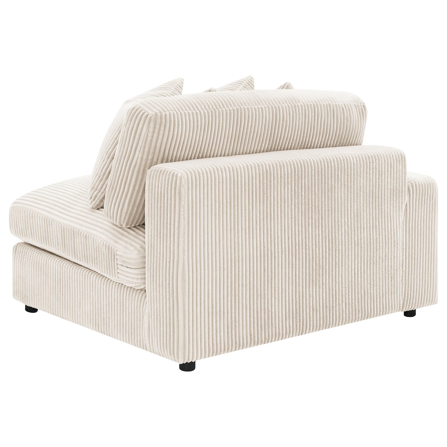 Sofá chaise longue reversible tapizado Blaine color arena