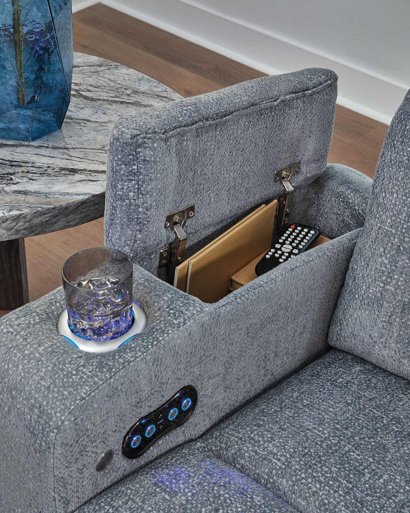 Sillón reclinable PWR Studio Cave/reposacabezas ajustable