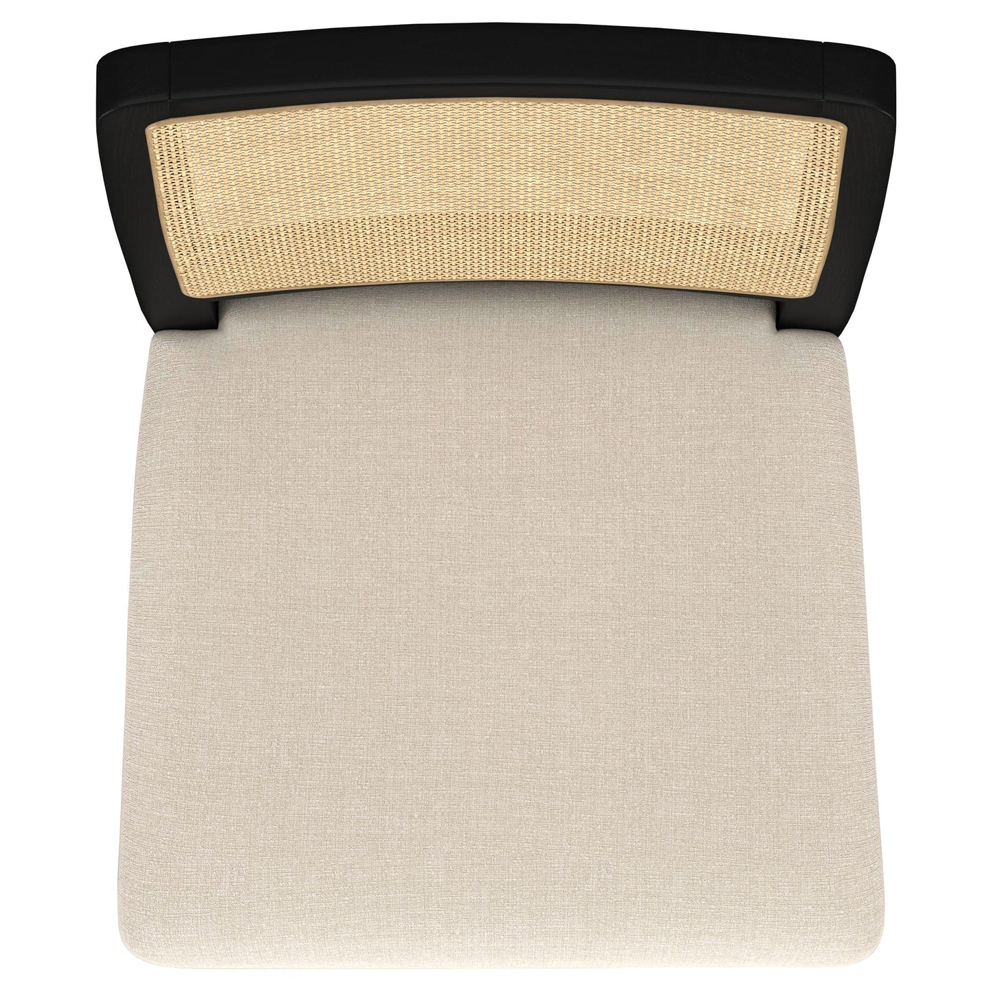 Silla de comedor Arini de ratán negro (juego de 2)