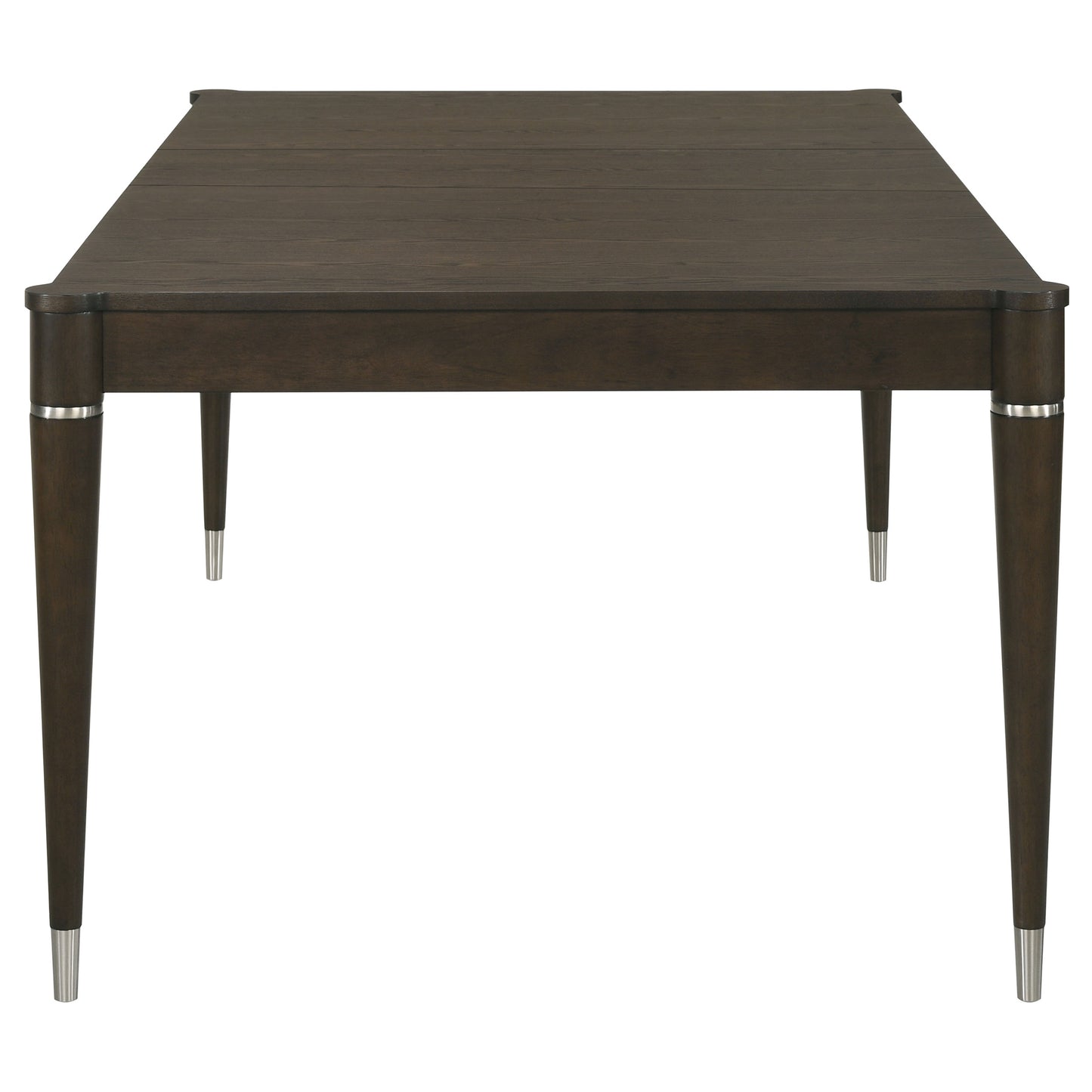 Mesa de comedor extensible Reseda de 81 pulgadas, color marrón ceniza