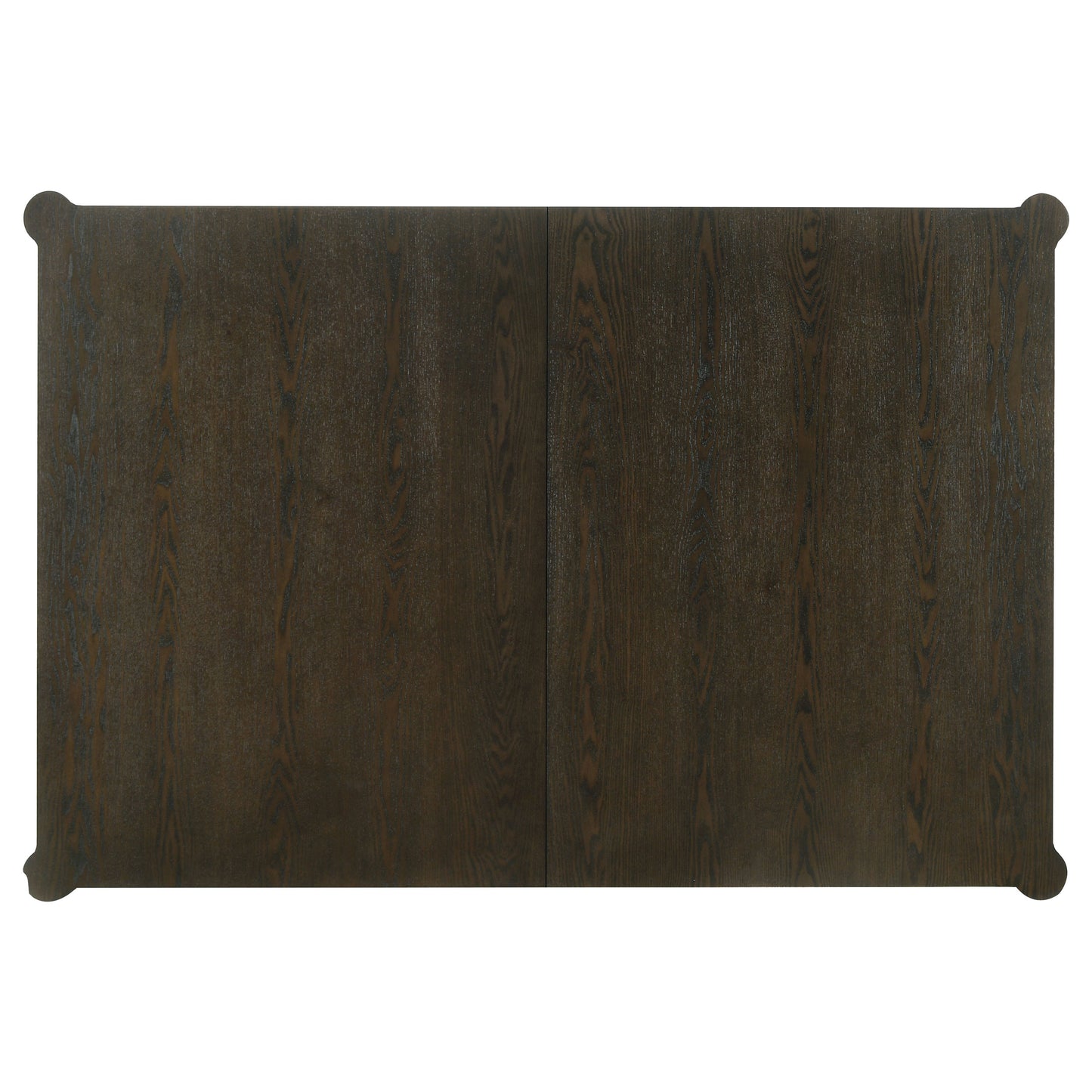 Mesa de comedor extensible Reseda de 81 pulgadas, color marrón ceniza