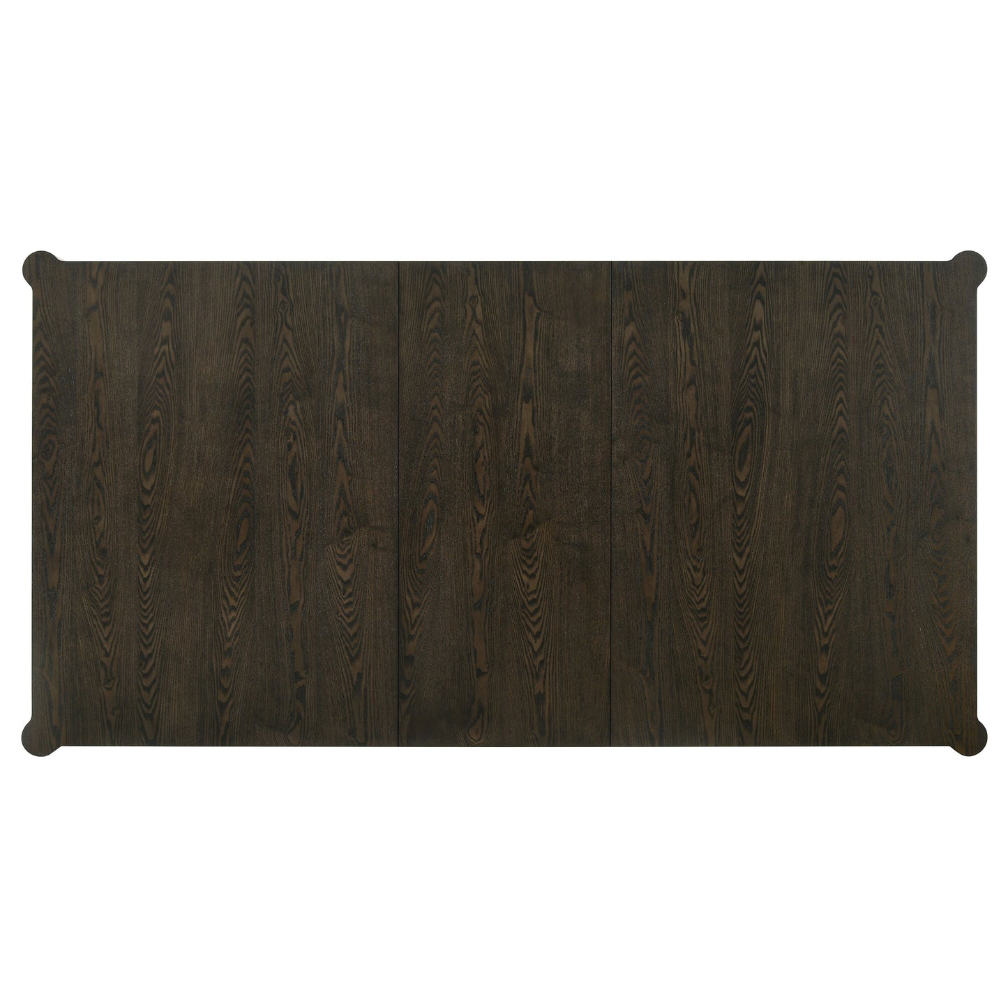 Mesa de comedor extensible Reseda de 81 pulgadas, color marrón ceniza