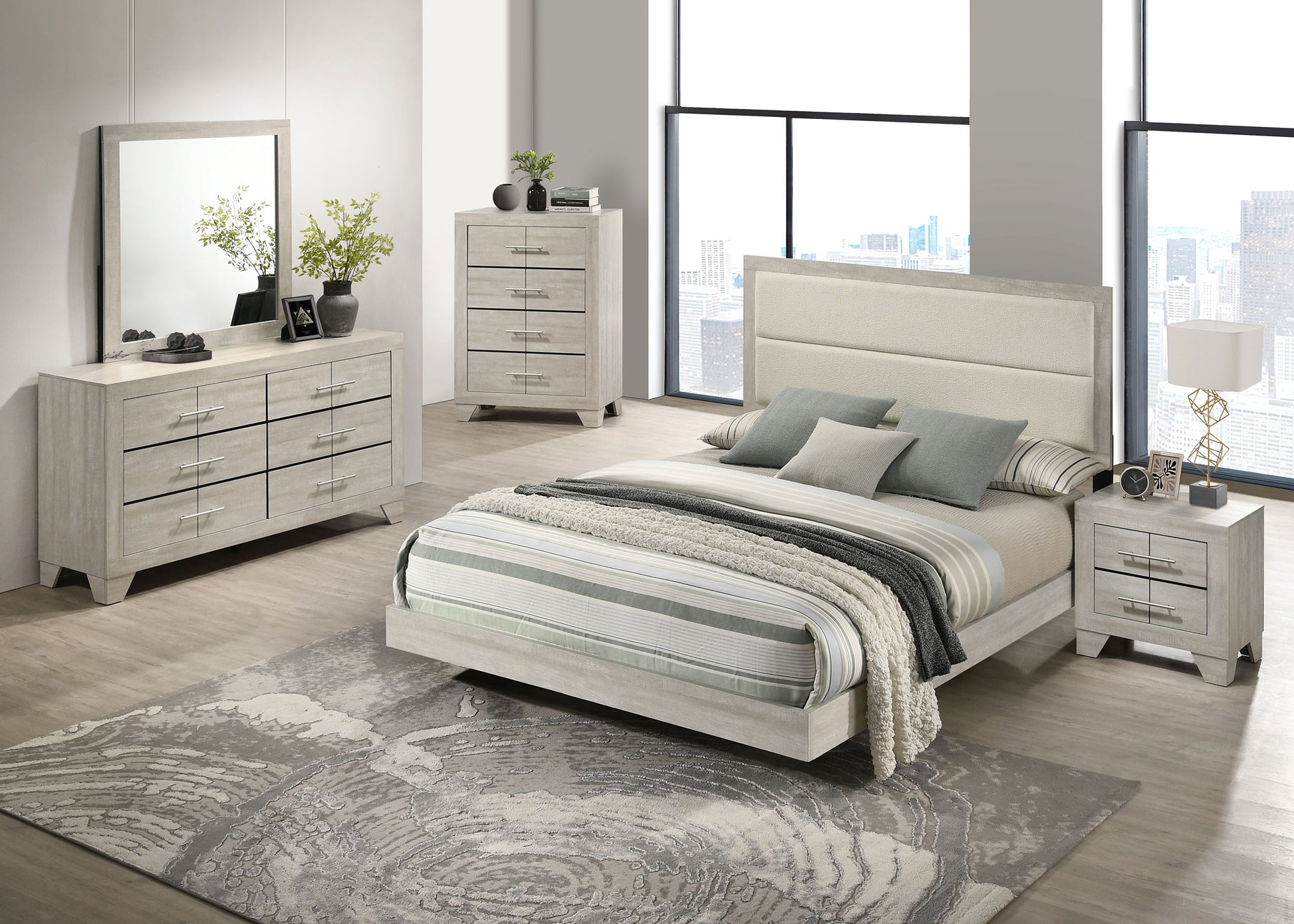 Coaster Trenton 6-Drawer Bedroom Dresser With Mirror Rustic Cream Coaster Trenton 6-Drawer Bedroom Dresser With Mirror Rustic Cream