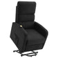 Sillón reclinable eléctrico tapizado Amsdell con control remoto, color negro