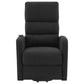 Sillón reclinable eléctrico tapizado Amsdell con control remoto, color negro