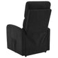 Sillón reclinable eléctrico tapizado Amsdell con control remoto, color negro