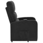Sillón reclinable eléctrico tapizado Amsdell con control remoto, color negro