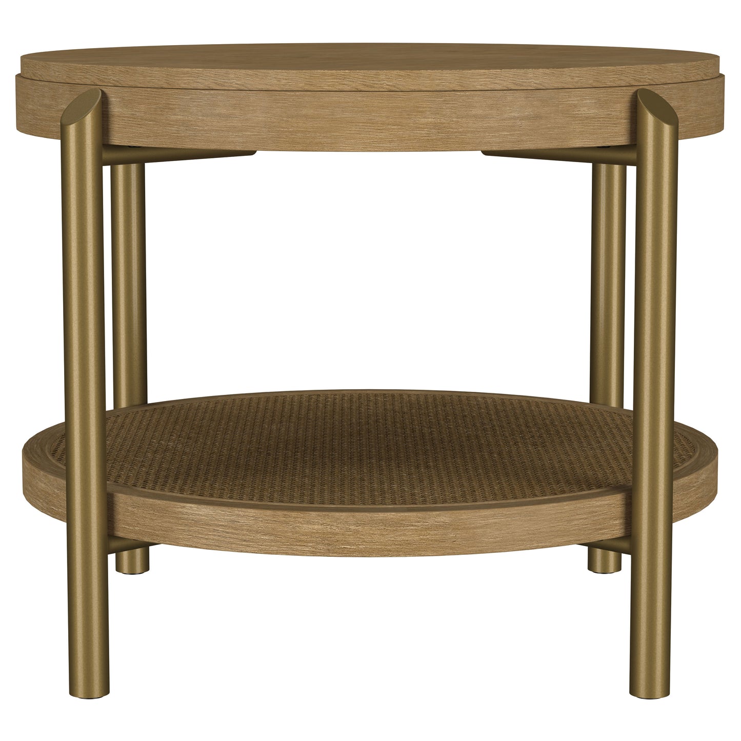 Arini 2-piece Round Coffee and End Table Set Sand Wash
