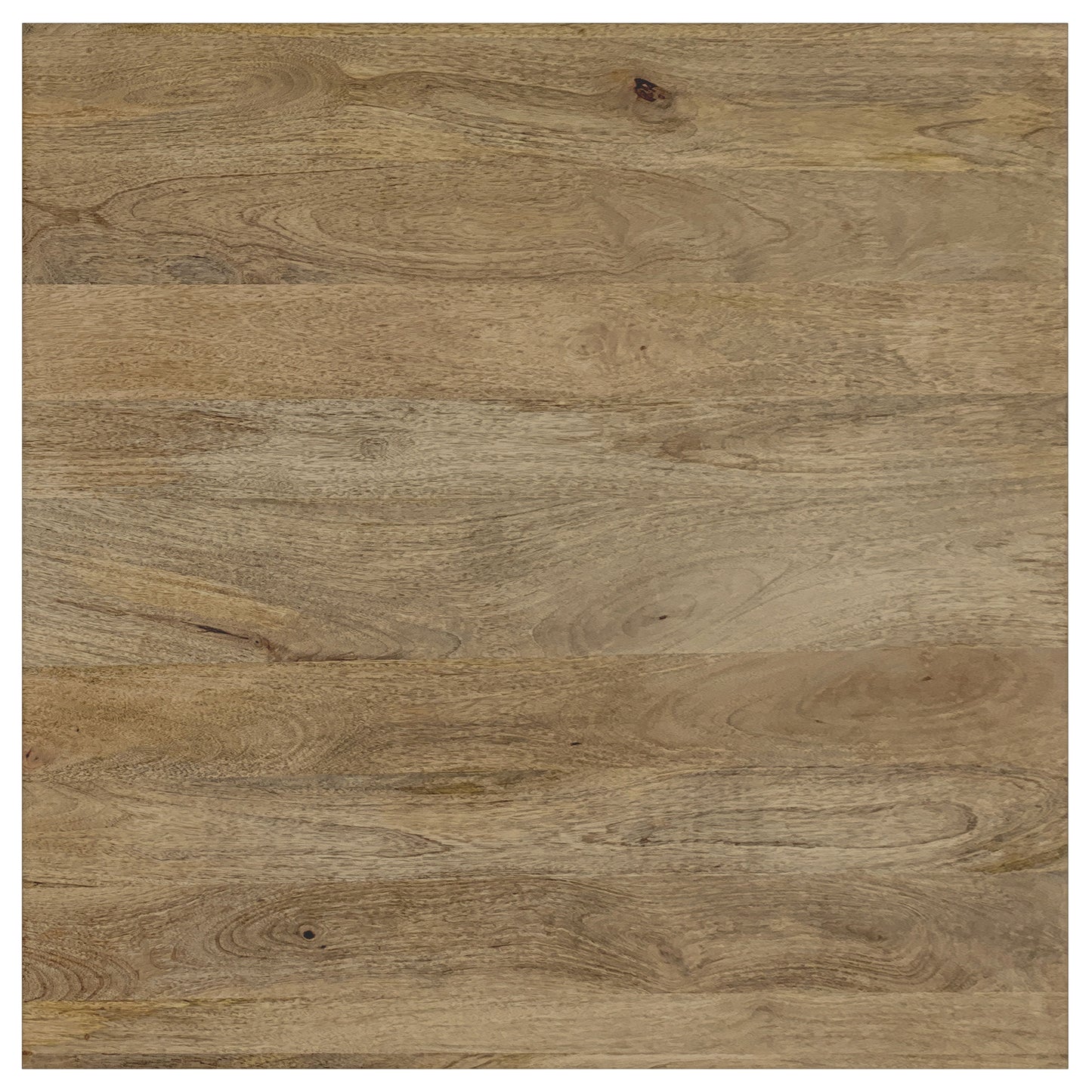 Mesa de centro cuadrada Benton de madera maciza de mango natural