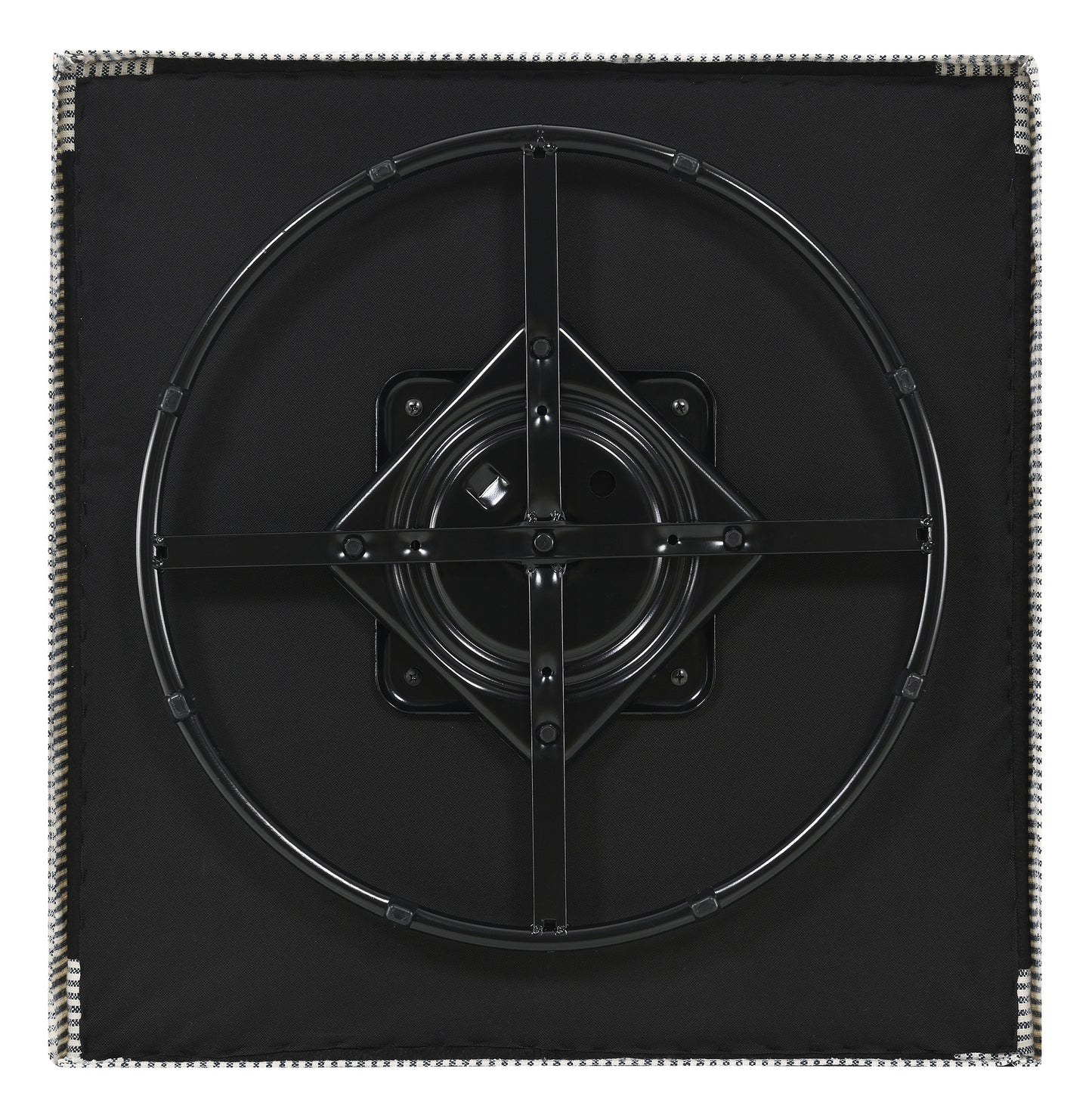 Silla giratoria con brazo inclinado tapizada de invierno, color gris