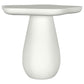 Mesa auxiliar Perth de 17 pulgadas con tablero en forma de nube, color blanco roto