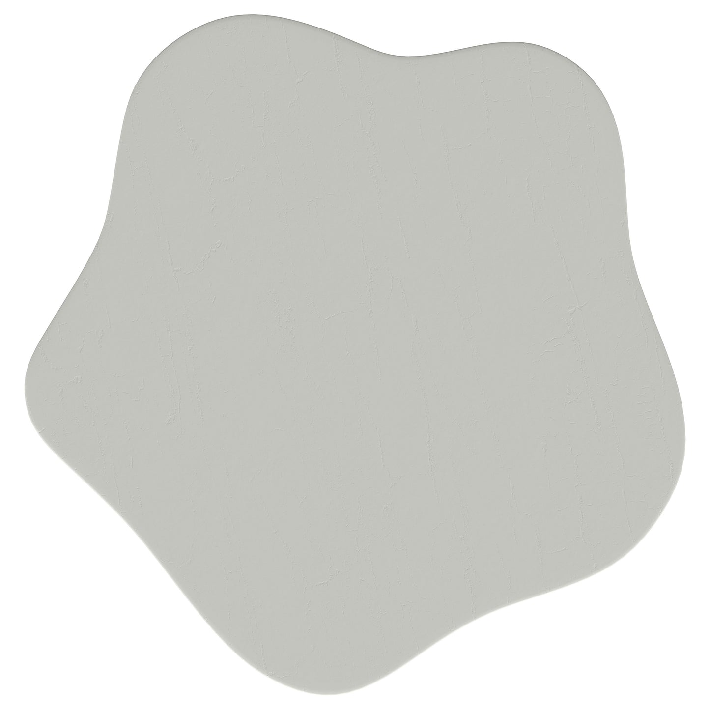 Mesa auxiliar Perth de 17 pulgadas con tablero en forma de nube, color blanco roto