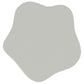Mesa auxiliar Perth de 17 pulgadas con tablero en forma de nube, color blanco roto