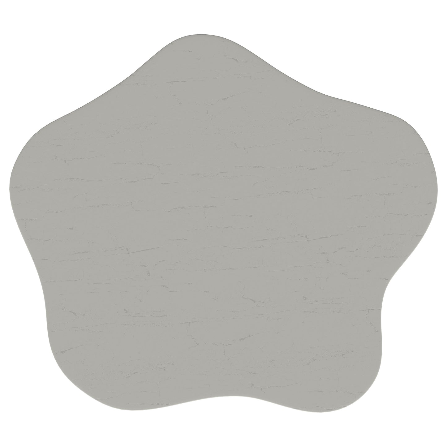 Mesa auxiliar Perth de 20 pulgadas con tablero en forma de nube, color blanco roto