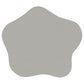 Mesa auxiliar Perth de 20 pulgadas con tablero en forma de nube, color blanco roto