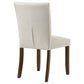 Silla de comedor tapizada Cantley beige (juego de 2)