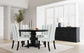 Silla de comedor tapizada Herran beige (juego de 2)