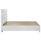 Cama King Felicity Eastern con almacenamiento, color blanco brillante