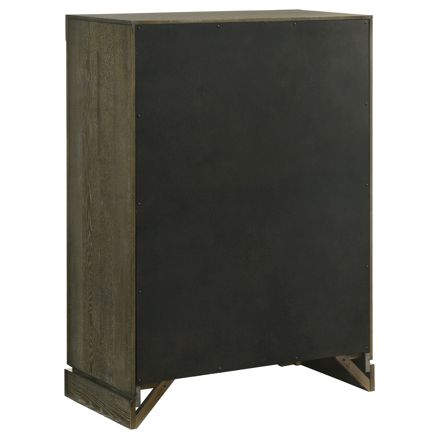 Juego de dormitorio California King de 5 piezas Gran Park en color cacao oscuro