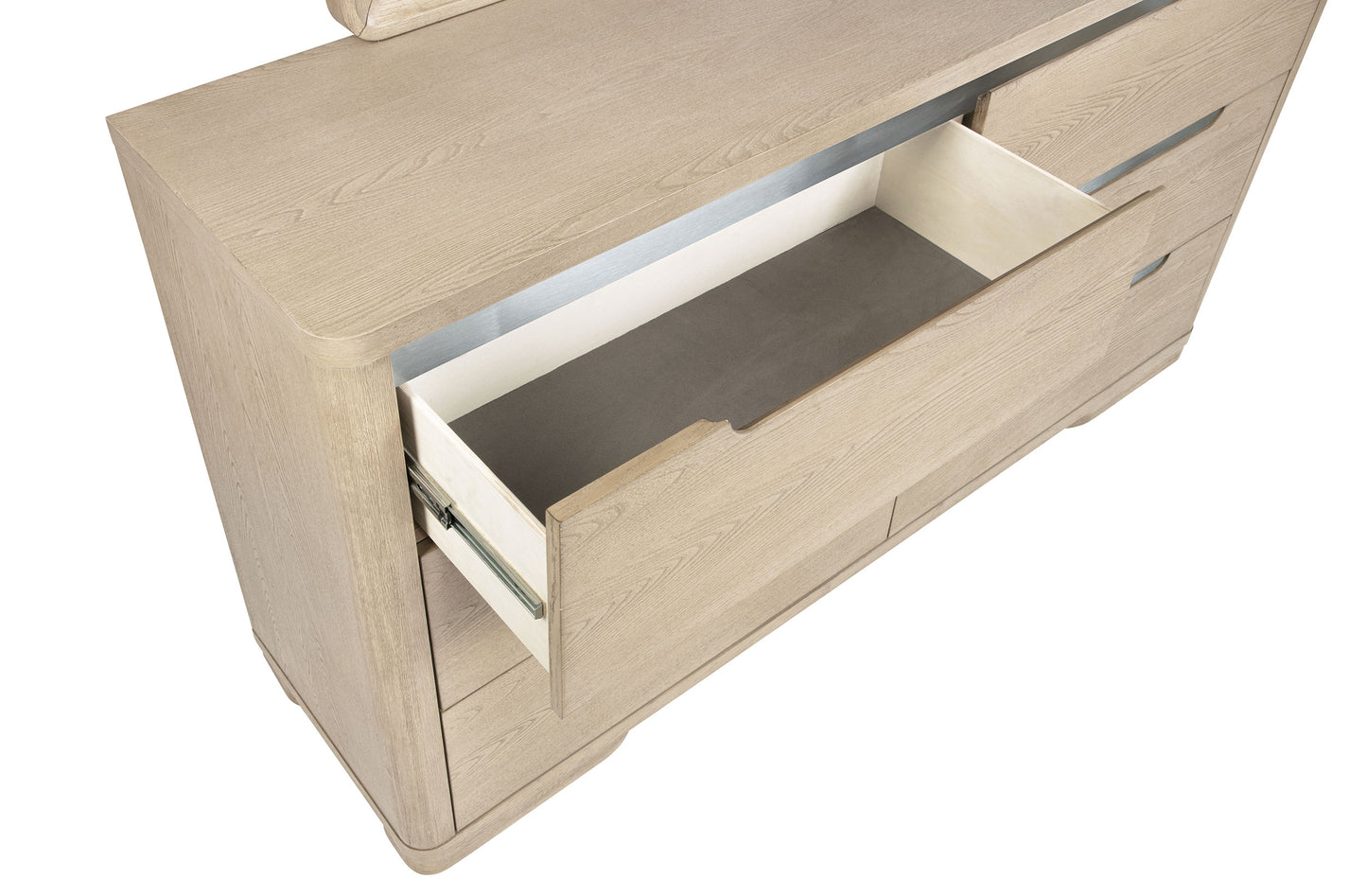 Cómoda de dormitorio Ladera de 6 cajones en olmo claro