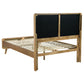 Cama de plataforma completa Robyn Wood de fresno claro
