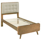 Cama doble con plataforma Robyn Wood de fresno claro