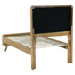 Cama doble con plataforma Robyn Wood de fresno claro